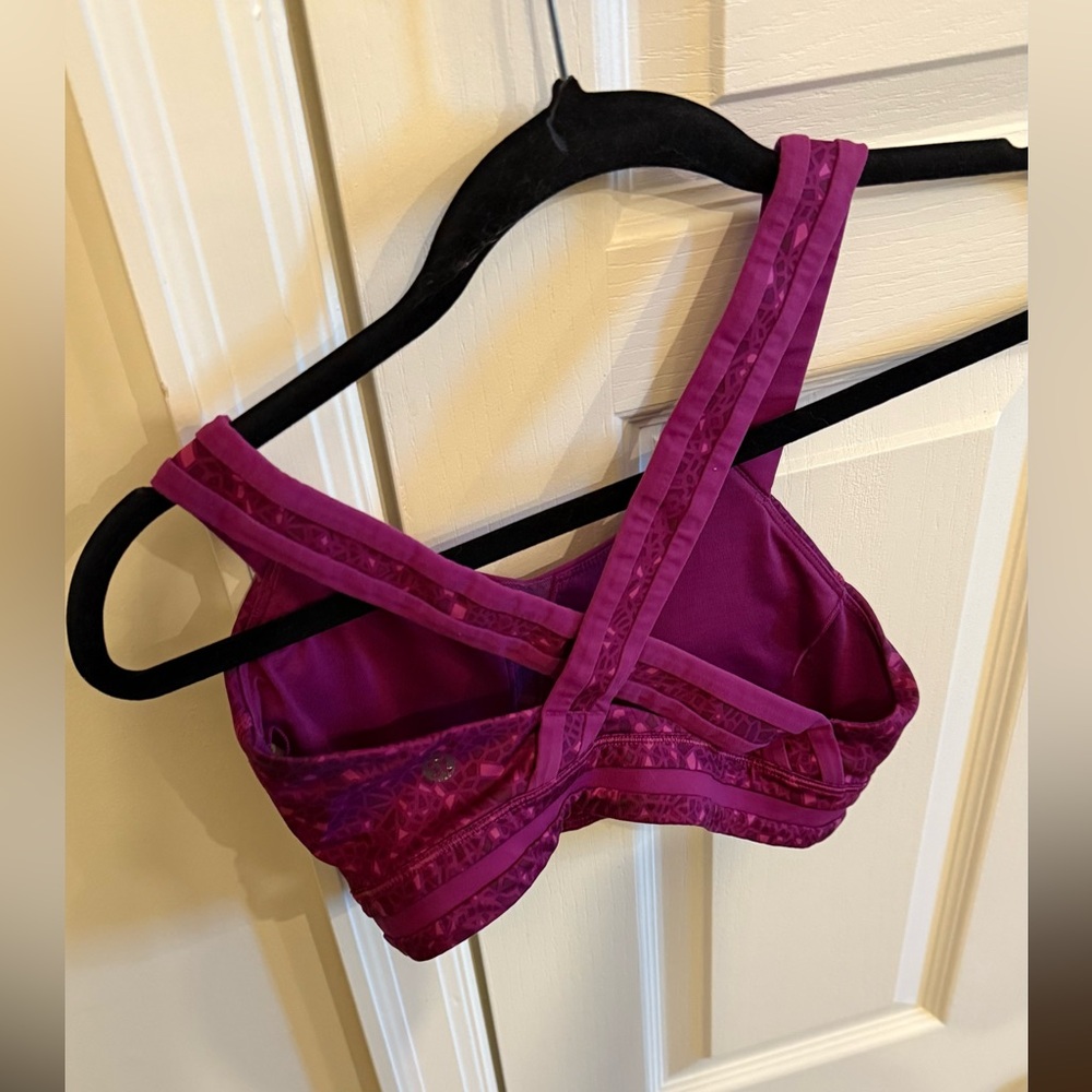 Lululemon Rack Pack Bra Paradise Geo Regal Plum Multi / Regal Plum size 4 - Picture 8 of 10